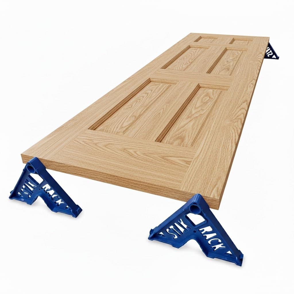 Stak Rack | 6 in 1 Painter's Accessory Tool | Stacking Design | Paint Interior or Exterior Doors, Trim & Kitchen Cabinet Doors| for Contractors & Homeowners (4)