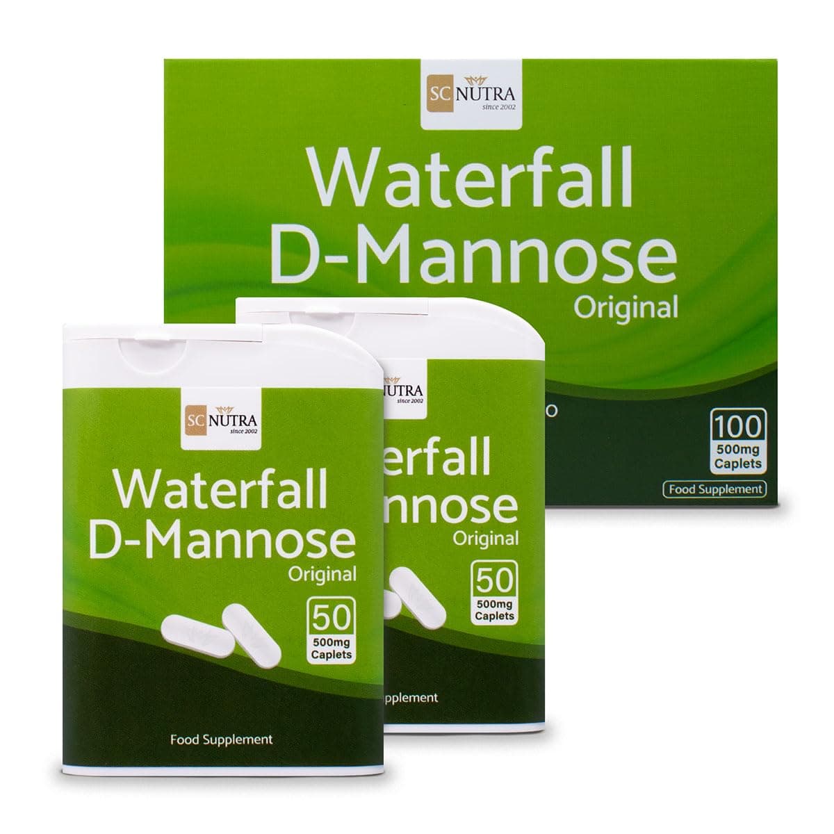 Sweet Cures Waterfall D-Mannose 500mg Tablets 100