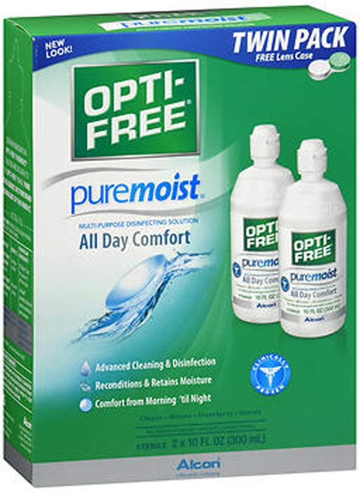 PureMoist Multi-Purpose Contact Lens Solution 20 oz (Pack of 2)