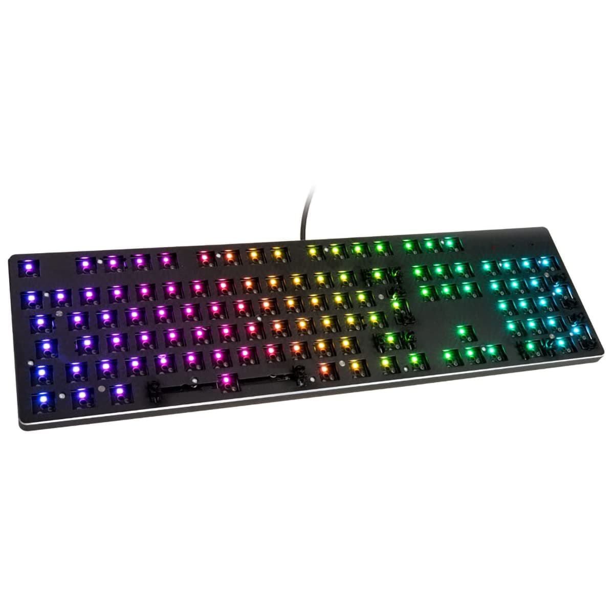 Gaming GMMK Full Size 100%, Barebones (Frame Only) - Mechanical Gaming Keyboard, Per Key RGB, Hotswap & Customisable - European/International ISO Layout - Black
