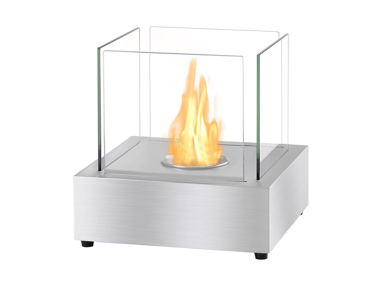 IGNIS Portable Ventless Bio Ethanol Tabletop Fireplace - Cube