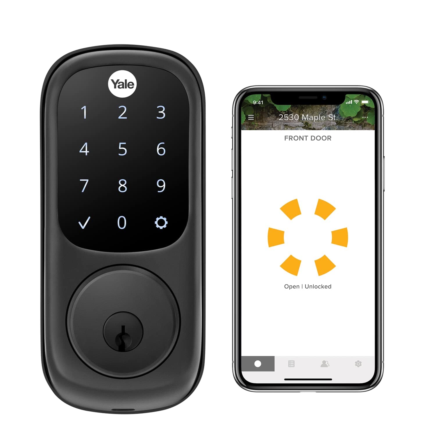 Assure Lock Touchscreen, Wi-Fi Smart Lock - Works with Amazon Alexa, Google Assistant, HomeKit, Phillips Hue and Samsung SmartThings, Black Suede