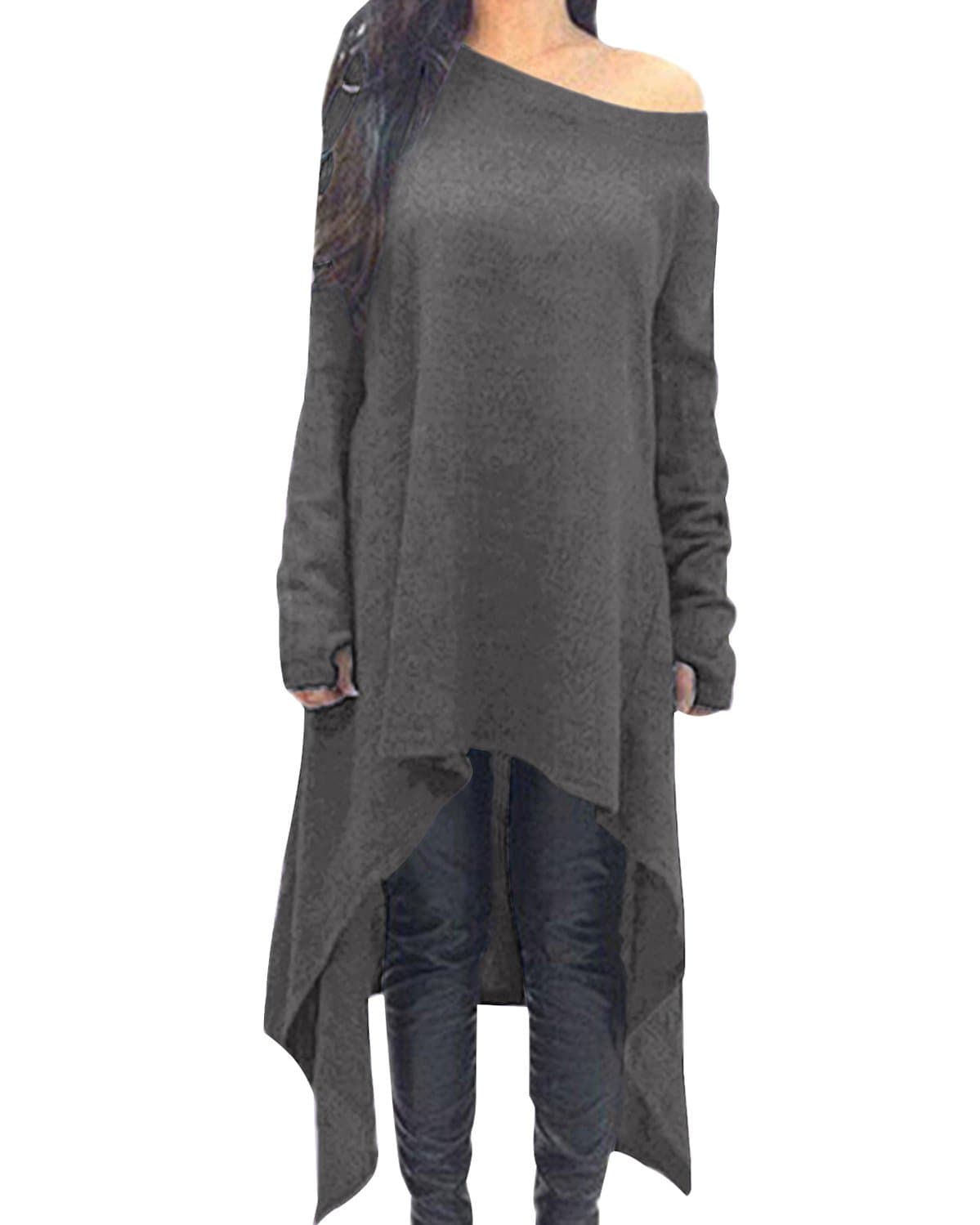 Off Shoulder Pullover Sweatshirt