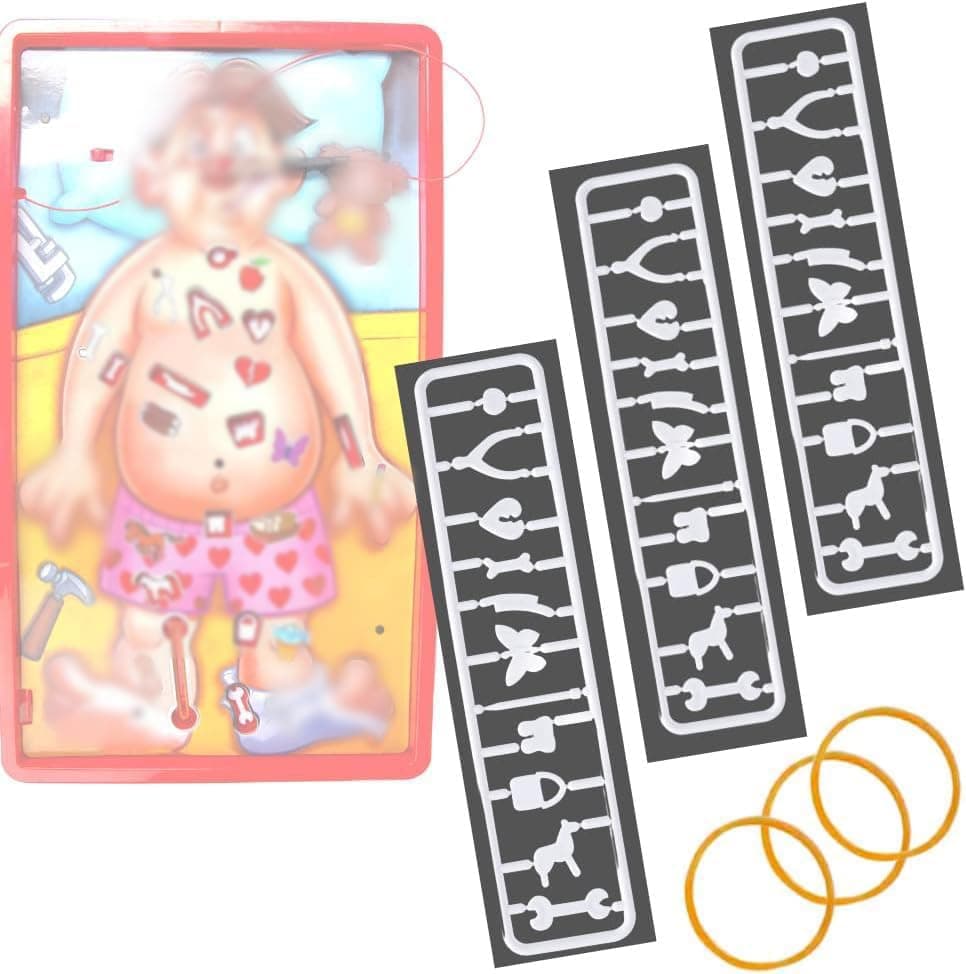 3 Sets Compatible for Operation Skill Game Pieces & Replacement Part(Only Game Pieces & Replacement Part)