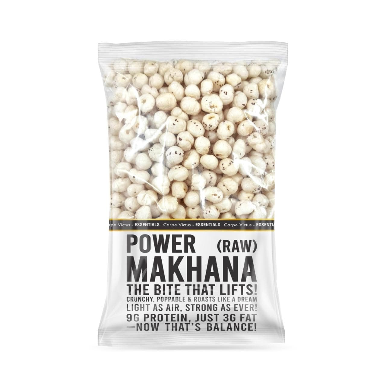 Carpe Victus - Raw Plain Phool Makhana-100 gms, Fresh Fox Nuts, Ready to Cook Foxnuts, Raw Popped Lotus Seeds Makhanas, Healthy Snacks