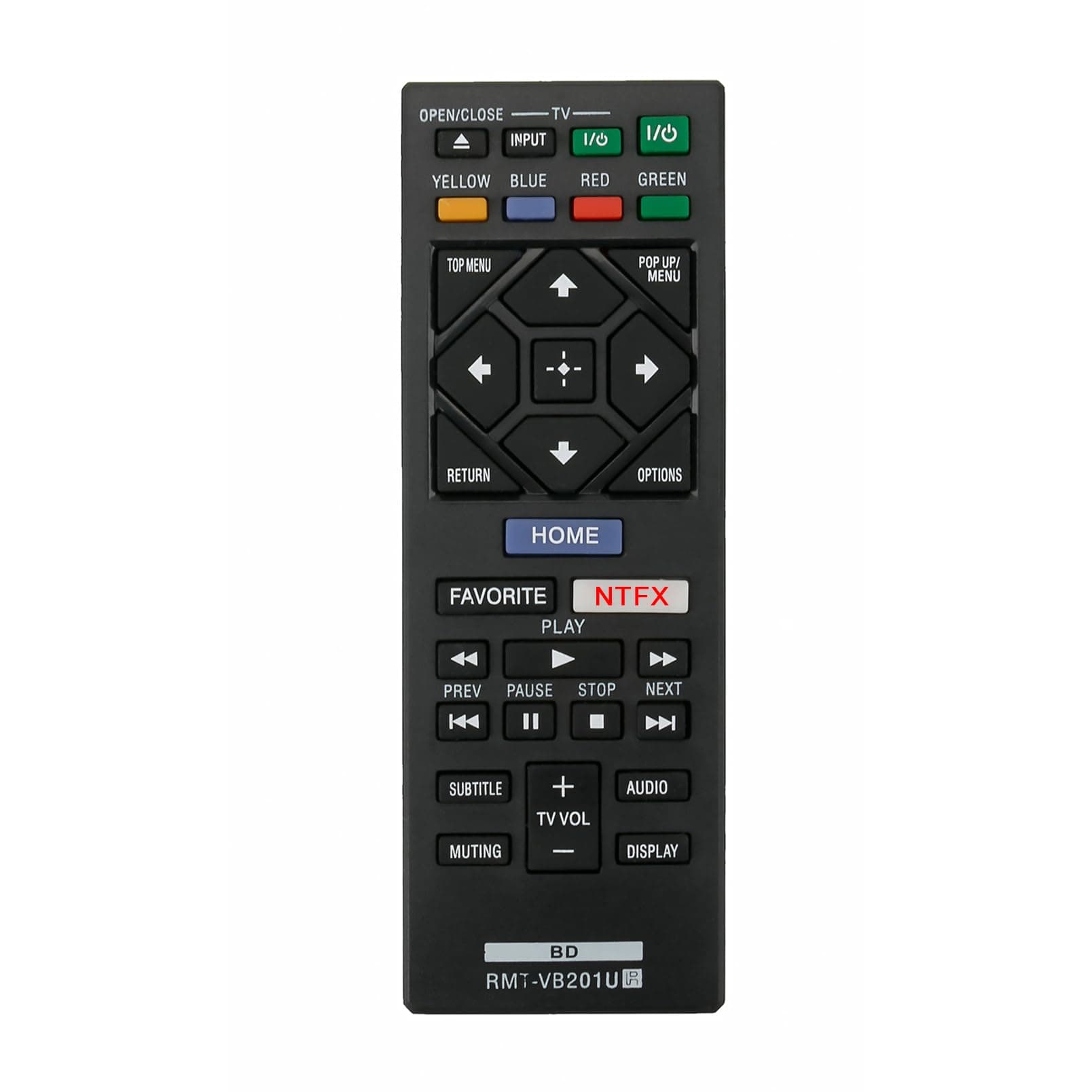 New RMT-VB201U Replace Remote Control fit for Sony Blu-Ray BD Disc DVD Player BDP-BX370 BDP-S1700 BDP-S3700 BDP-S6700 UBP-X700