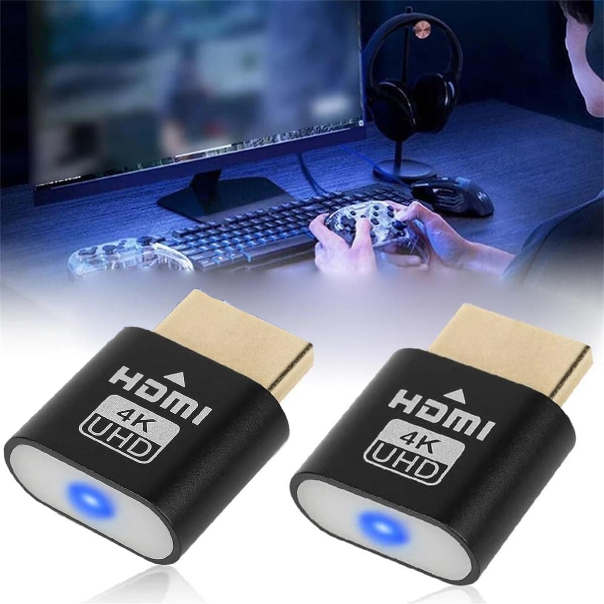 TV Streaming Device, Streaming Devices for TV, Wireless Display Adapter, Mobile Screen Mirroring Receiver, Streaming Media Player, Access All Channels (Black-2Pcs)