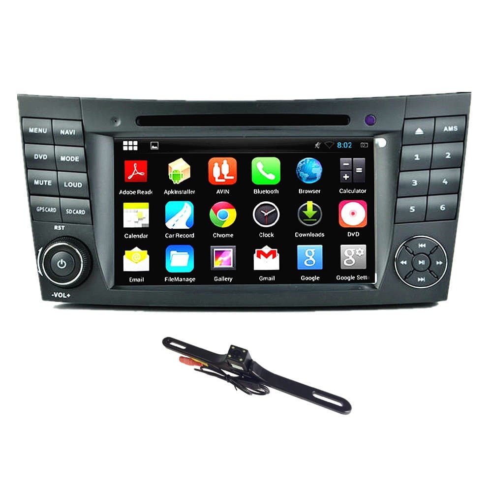TOCADO 7'' Android 5.1 Quad Core In Dash Touchscreen Car Stereo DVD Player Radio Receiver GPS Bluetooth Special for Benz E-Class W211, Benz CLS W219, Benz CLK W209, Benz G W463 + Car Backup Camera