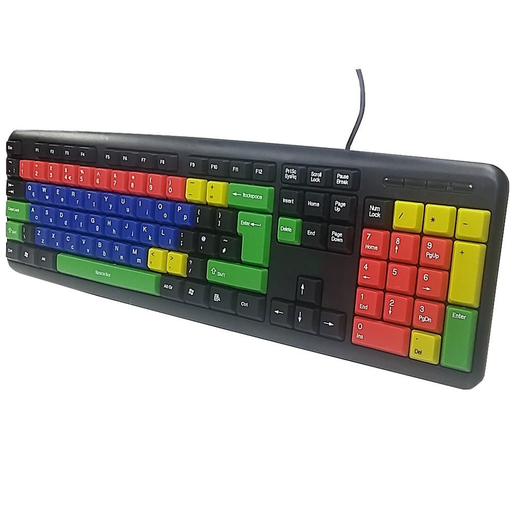 School Infant Upper Case and Lower Case, Coloured Keys Keyboard for children