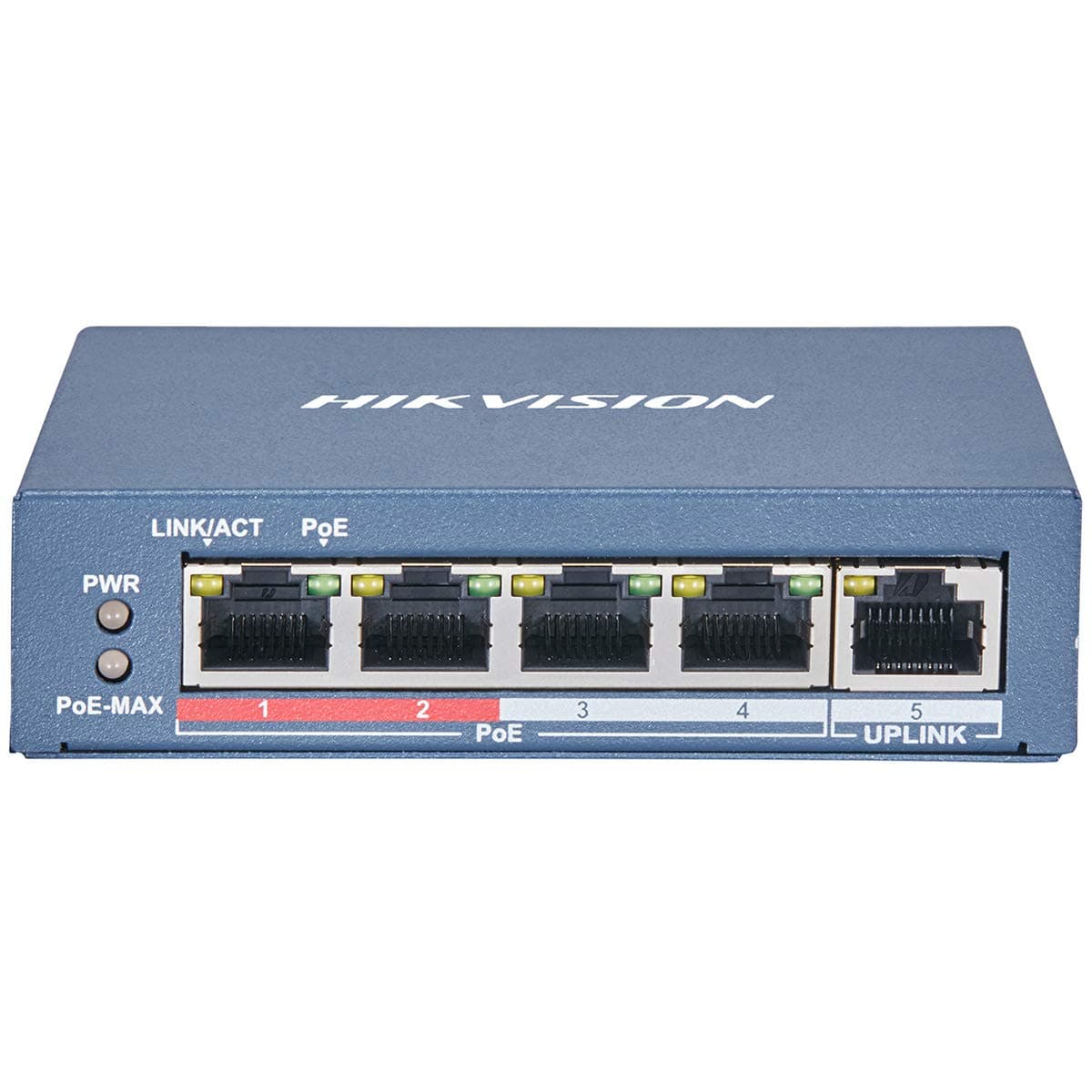 HIKVISION DS-3E0105P-E/M(B) Switch, 4 X 100m Poe Ports & 1 X 100m Ethernet Port, Supports Poe Power Supply and Extend Mode, Wire-speed Forwarding & Non-blocking Design