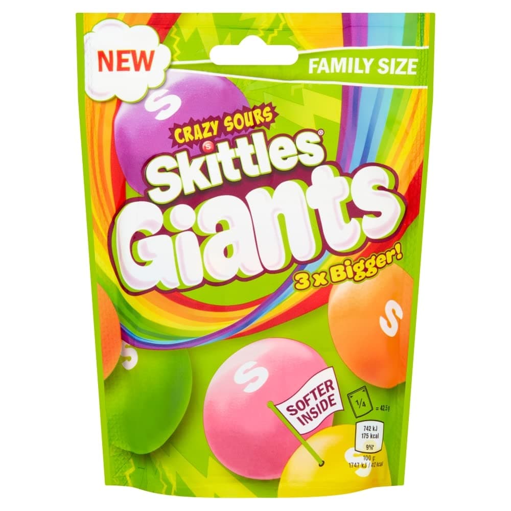 Skittles Pouch Giants Sours