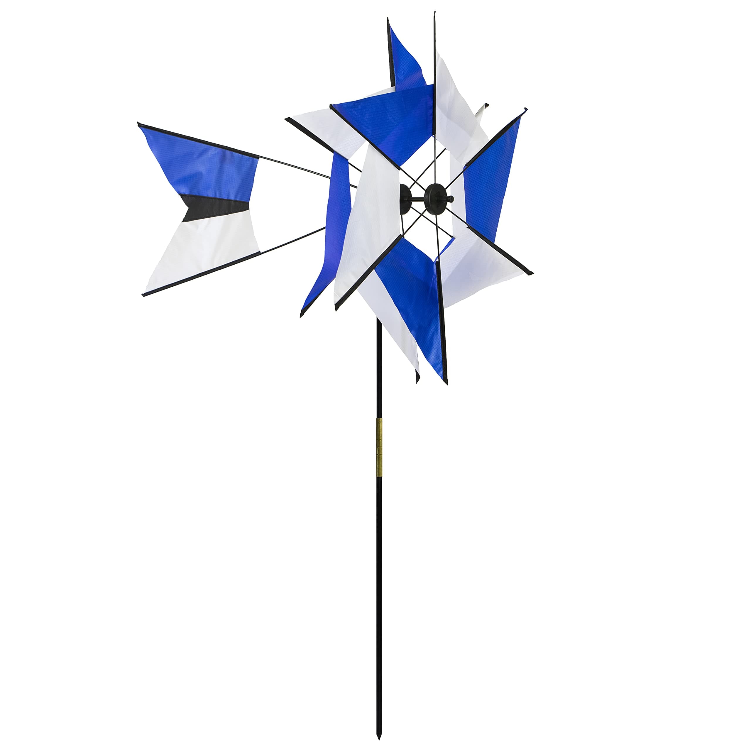 Kaleidoscope Windmill Spinners (Blue and White)