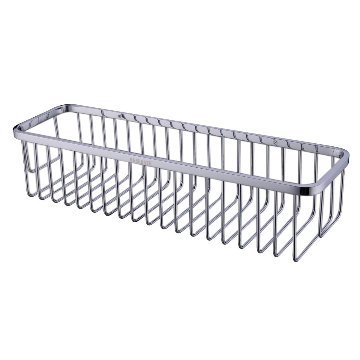 Rectangular Shower Caddy - Stainless Steel Wall Mount Shower Basket for Bathroom , Polished Chrome