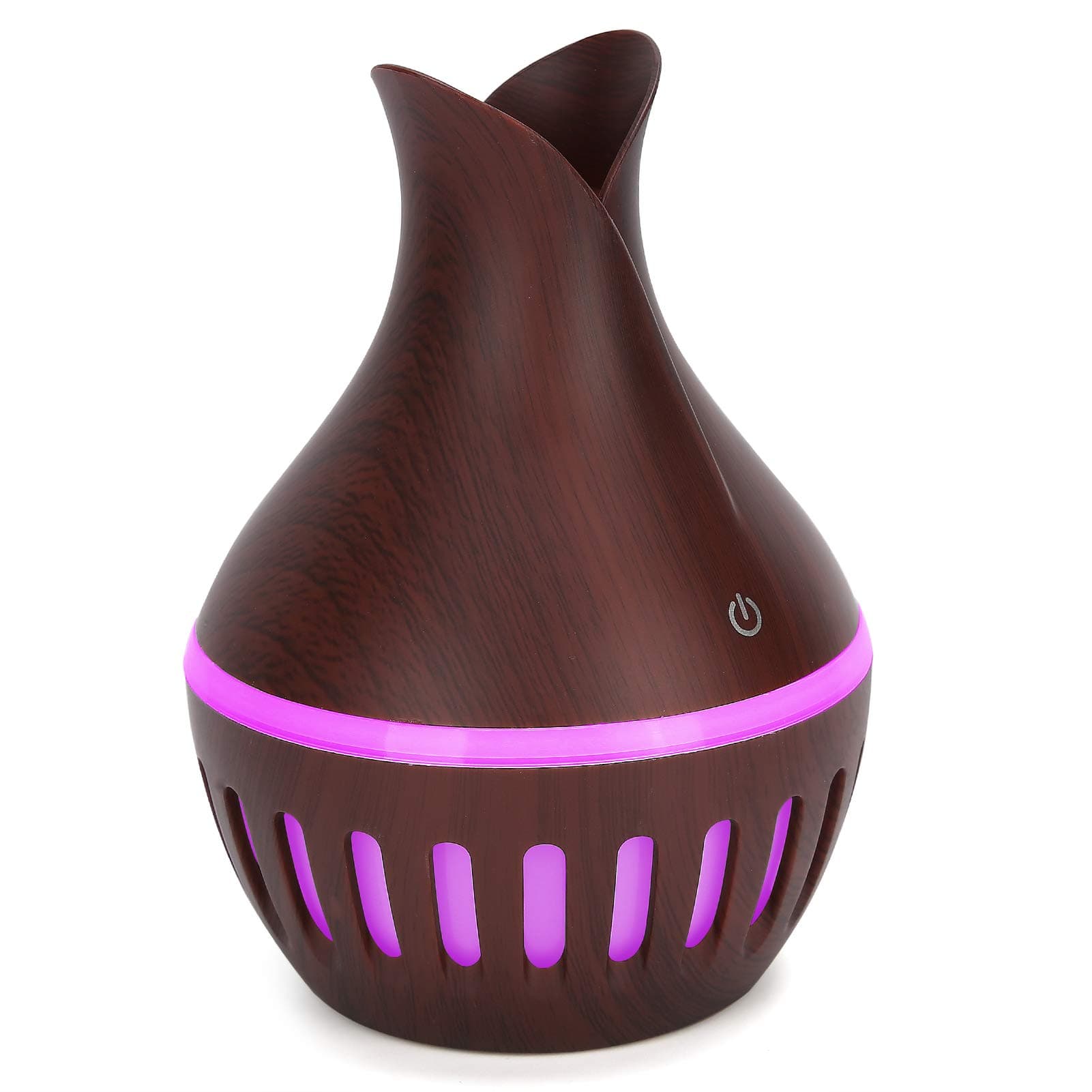 JIJIe Essential Oil Diffuser 7 lighting colors Aroma Diffuser with Auto Shut-off Function Desktop Air Humidifier Aroma Diffuser 300ml