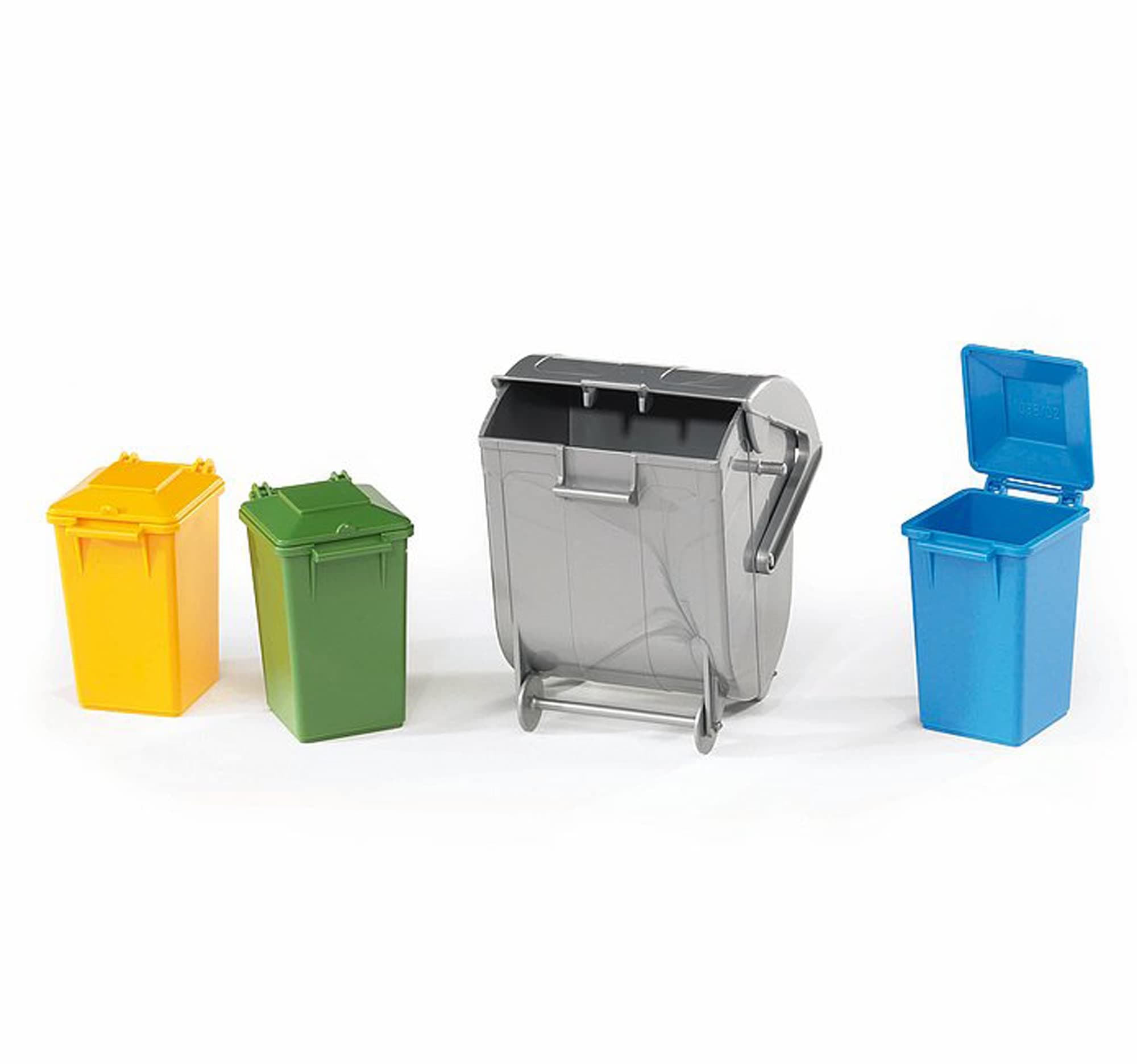 Accessories: Garbage Can Set (3 Small, 1 Large)