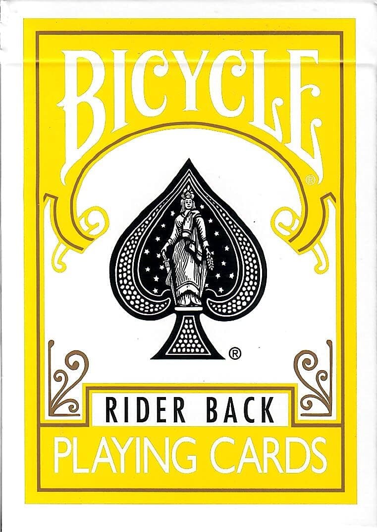 Yellow Rider Back Playing Card Deck