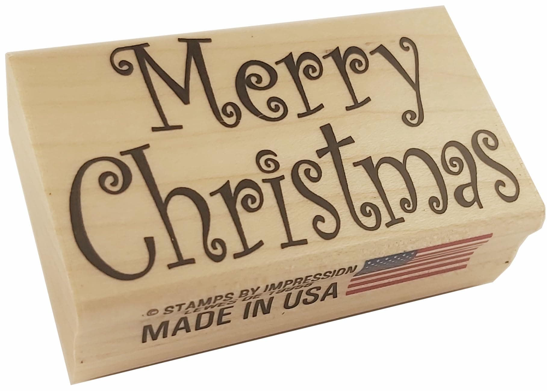 Stamps by Impression Merry Christmas Rubber Stamp