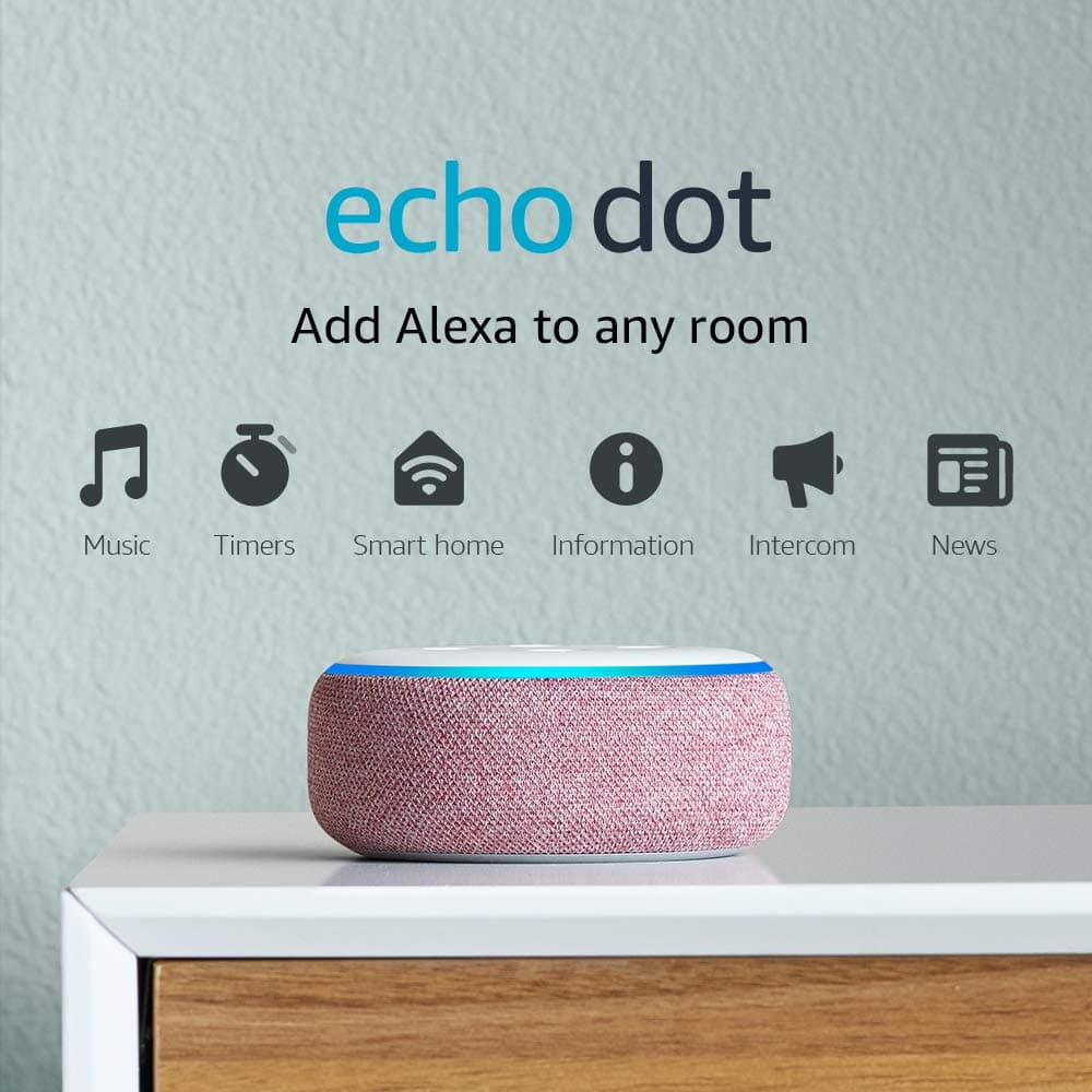 Echo Dot (3rd Gen) - Smart speaker with Alexa - Plum
