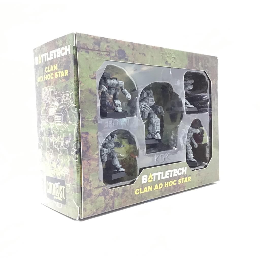 Catalyst Game Labs BattleTech Mini Force Pack: Clan Ad Hoc Star, Grey