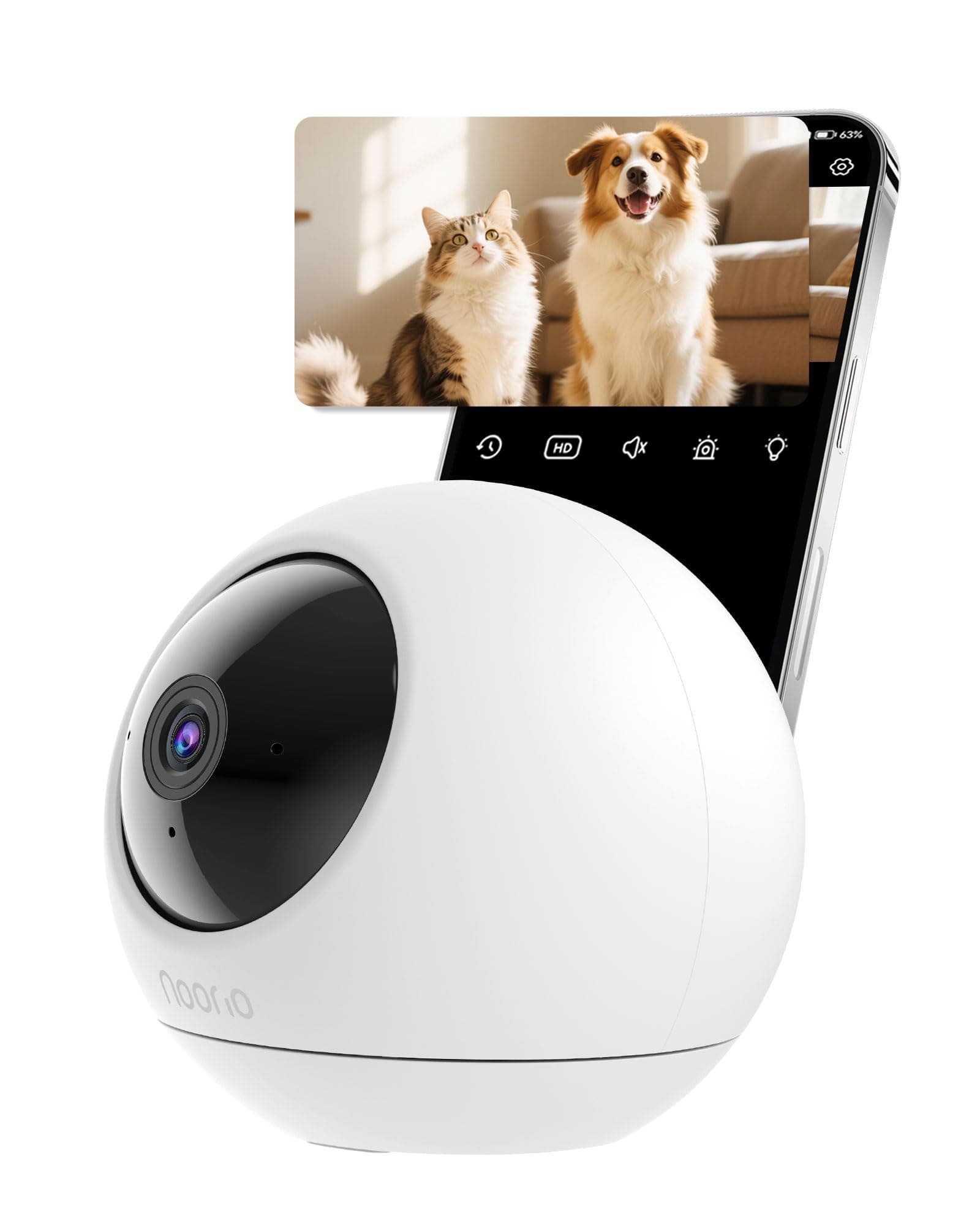 Security Indoor Camera with 5GHz WiFi, 2K UHD Security Camera, Pet/Dog/Baby Camera with Phone app, Night Vision, Human/Pet Auto Tracking, 360 Pan-Tilt, Works with Homekit, T110