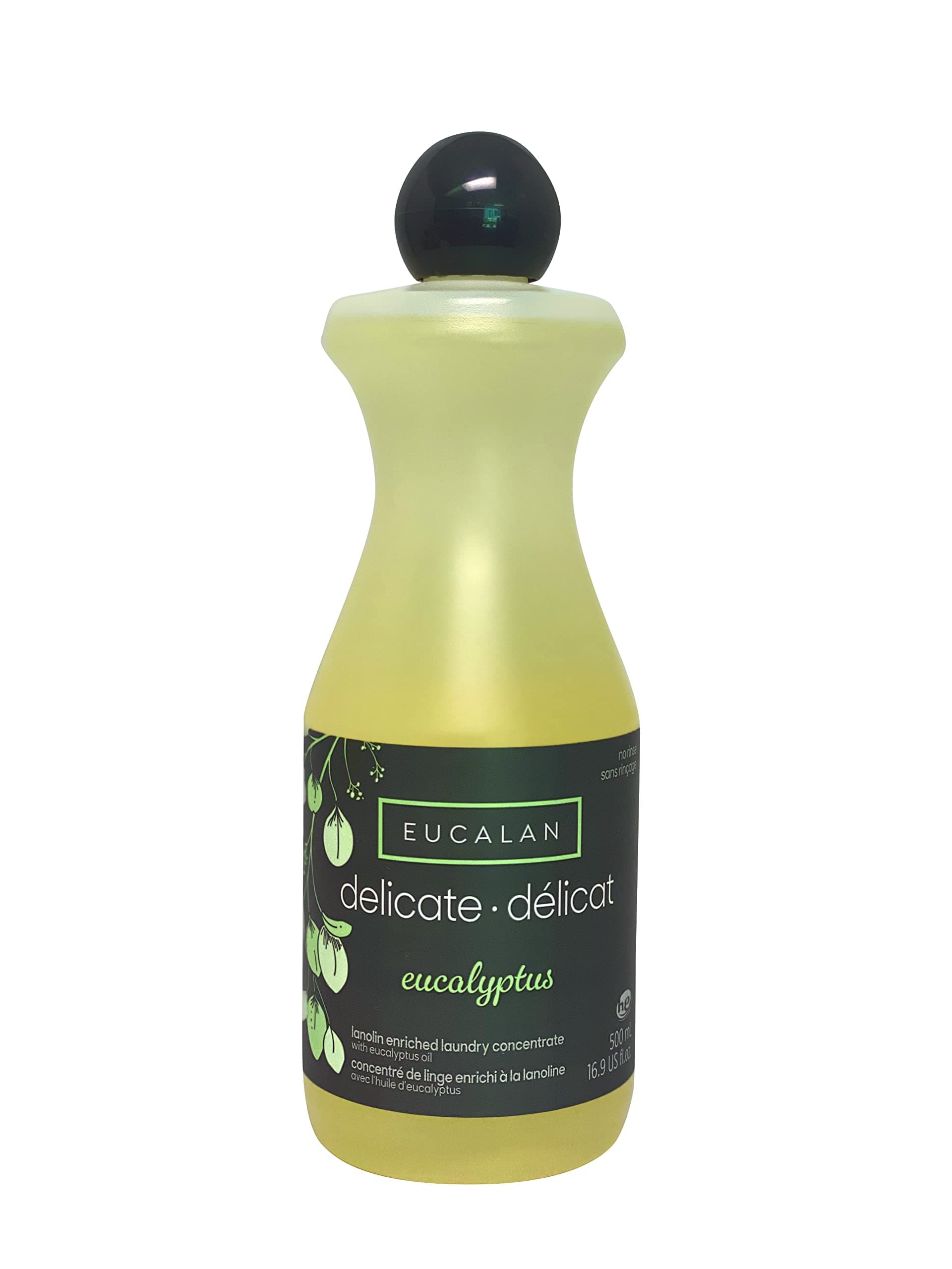 Eucalan - Lanolin Enriched Laundry Concentrate - Eco-Friendly, Delicate, Suitable for Woolen, Crocheted and Knitted Items - Eucalyptus 1x 500ml