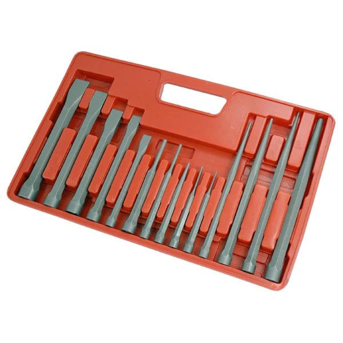 14 PIECE HEAVY DUTY PUNCH AND CHISEL SET