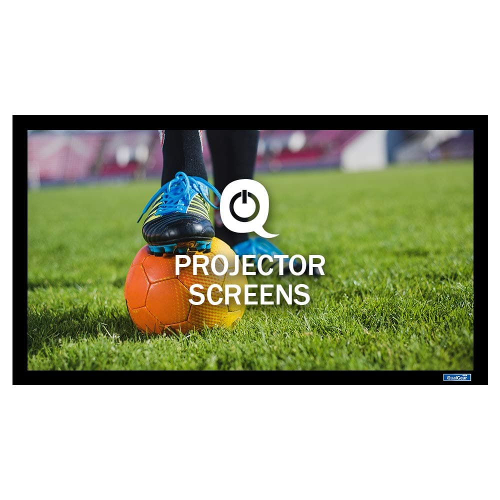 QualGear100-Inch Fixed Frame Projector Screen, 16: 9 3D High Reflective Silver at 2.5 Gain (Qg-PS-Ff6-169-100-S)