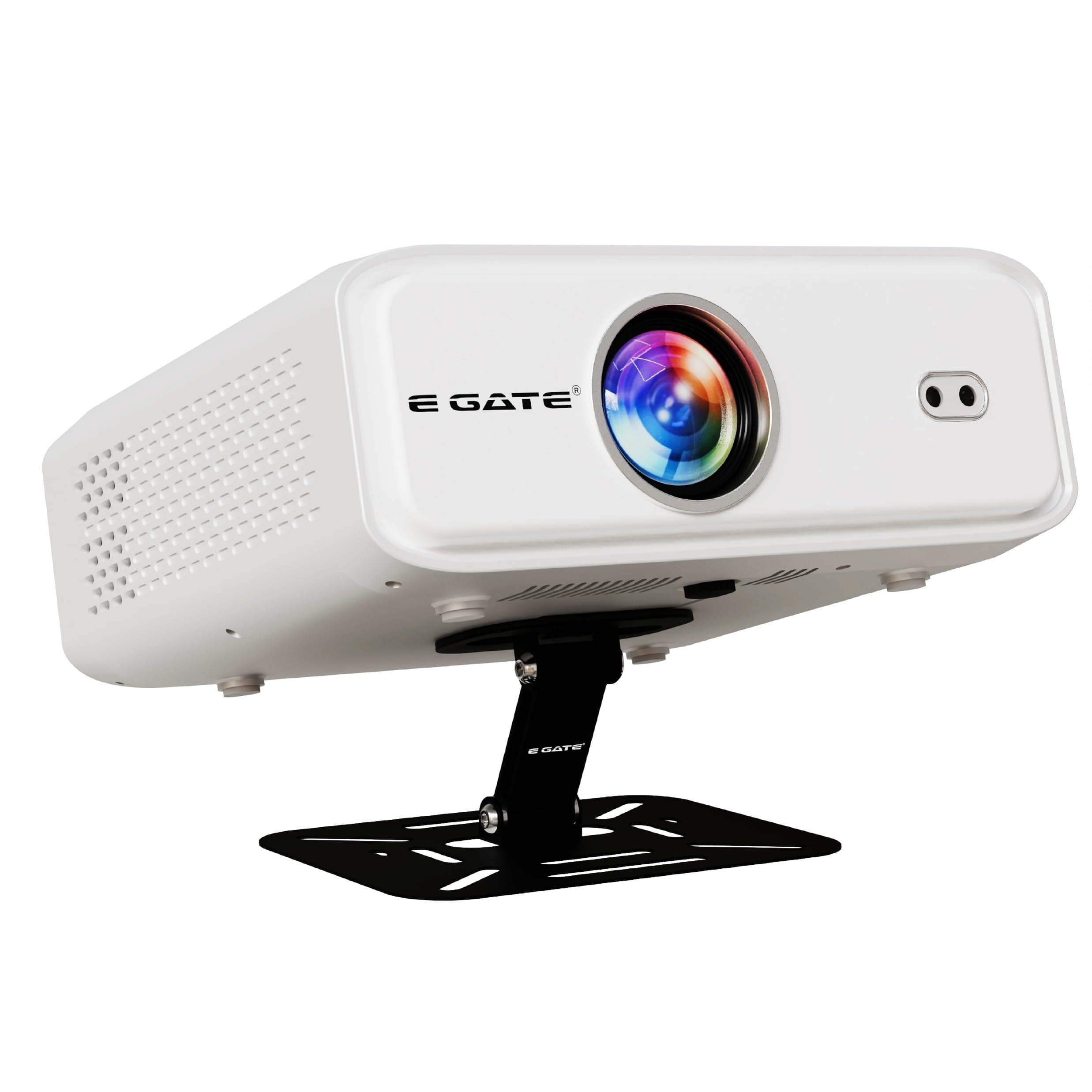 E GATE Duster 7X 100% Dust Free Fully Automatic Projector 4k Ultra HD | 1080p Native | Android 9 Built-in Apps Netflix, Prime | 2GB-32GB, 2XHDMI-ARC, WiFi 6-BT, Egate Projector for Room + Swing Stand