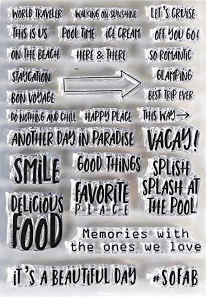 Clear Stamp PHRS, Vacay Phrases