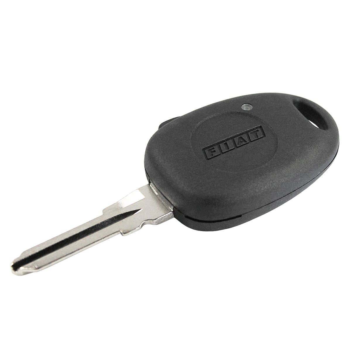 Key Cover Shell black 1 Side Button Remote And Blade Fiat Multipla Grande Punto Stilo Panda Doblo Ducato Bravo Brava chiavit RICAMBI Shell Car Keys Spare Logo without Electronic and Transponder