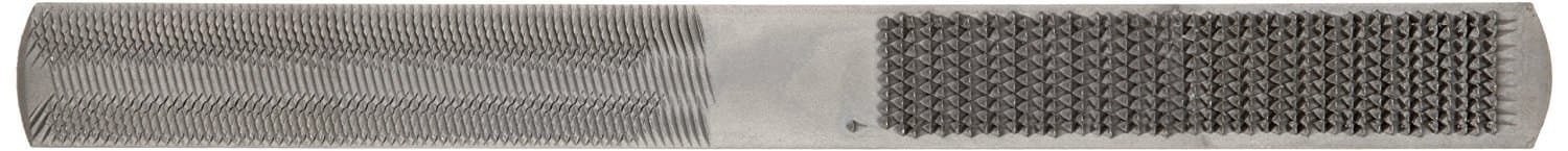 18924N Combination Rasp/Hand File without Tang (Boxed), American Pattern, Half-Round, 8" Length