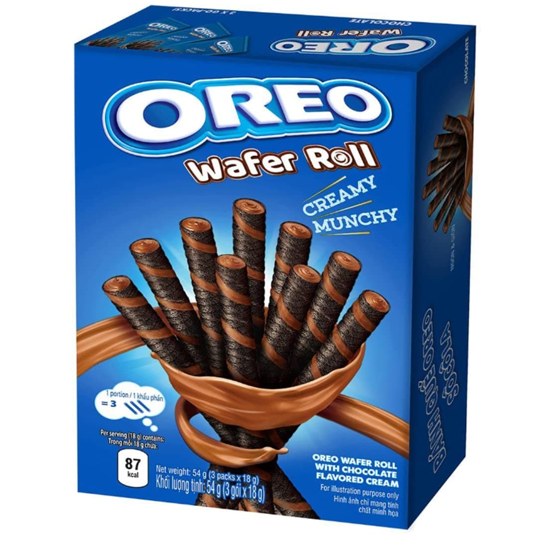 Oreo Chocolate Wafer Roll, 54 grams