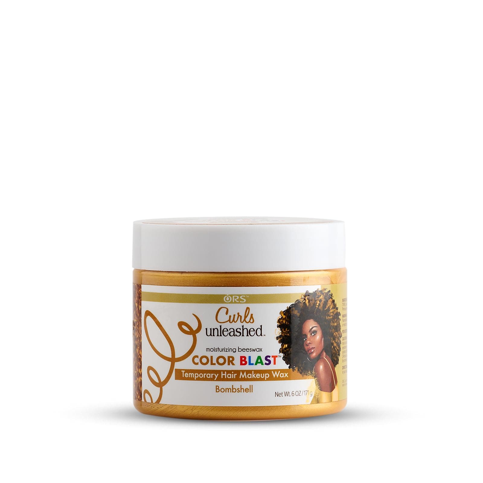 ORS Curls Unleashed Bombshell Color Blast Makeup Wax -171g, Temporary Hair Colour, With Moisturizing Beeswax & Castor Oil, For Best Colouring Experience