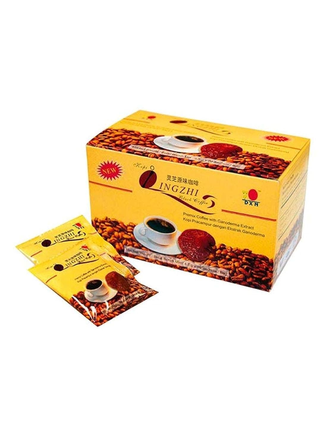 DXN Lingzhi Black Coffee 2 in 1 with Ganoderma Extract (4.5gm x 20 satchets)