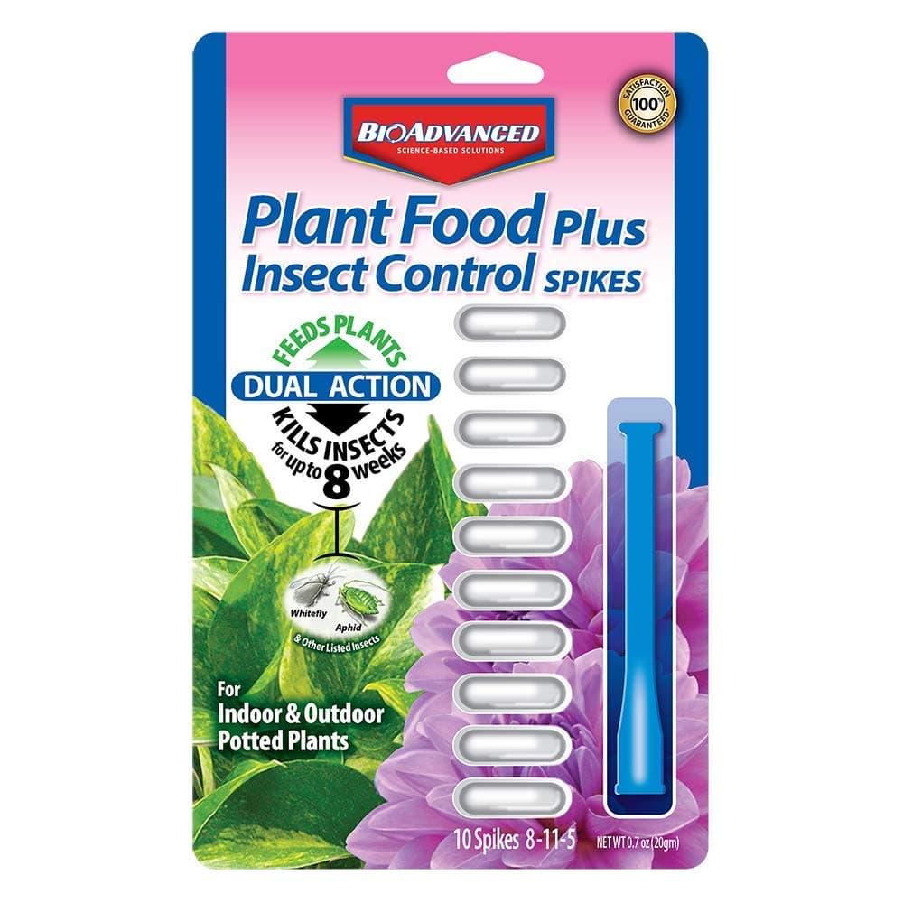 Bayer Advanced 2-in-1 Insect Control Plus Fertilizer Spike - 701710A ( Pack of 5 )