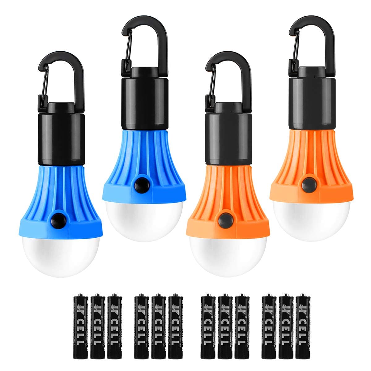 LED Camp Light Bulbs(4pcs, Batteries Included)