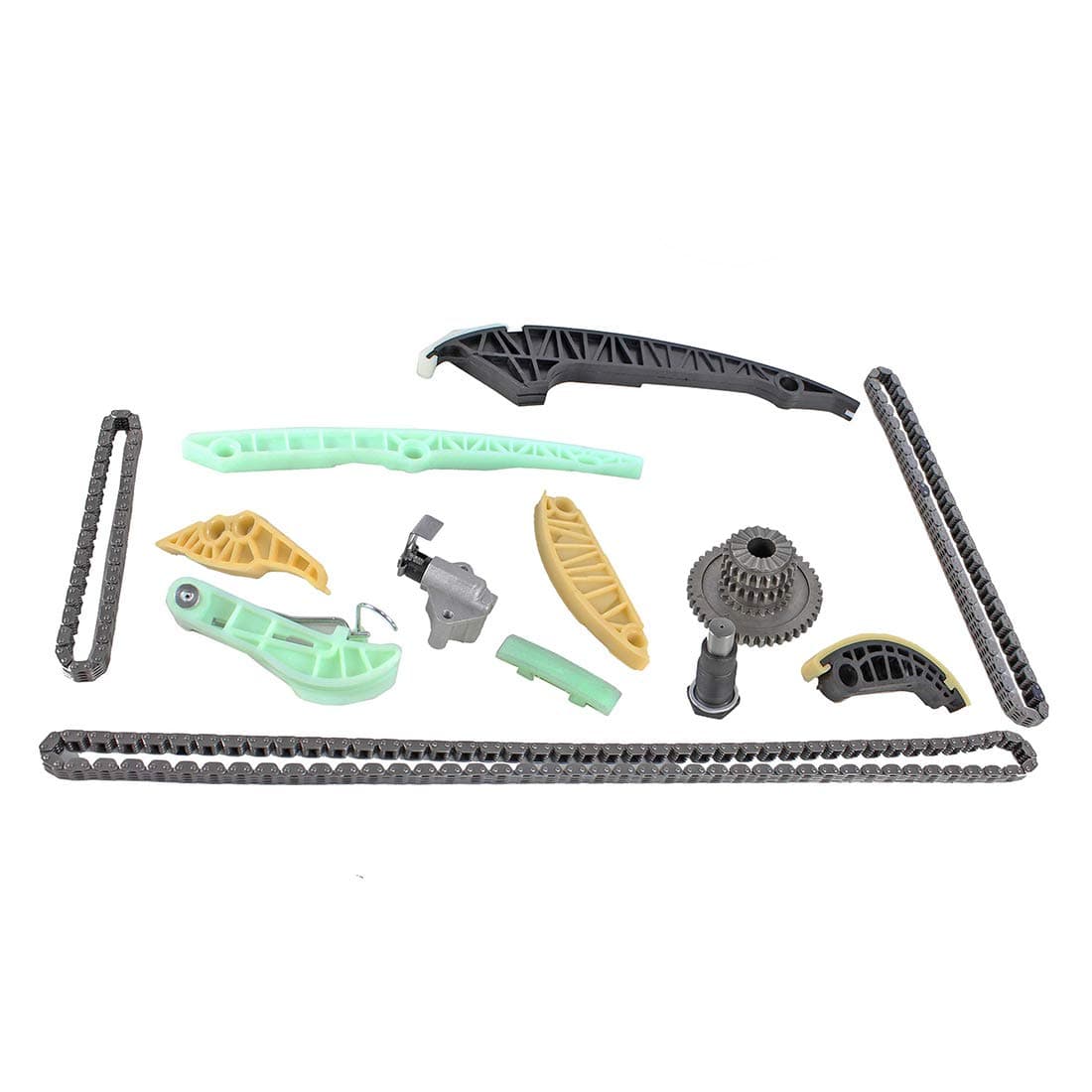 DNJ TK805 Timing Chain Kit compatible with 2006-2017 A3, A3 Quattro, A4 2.0L L4 16V DOHC 1984cc