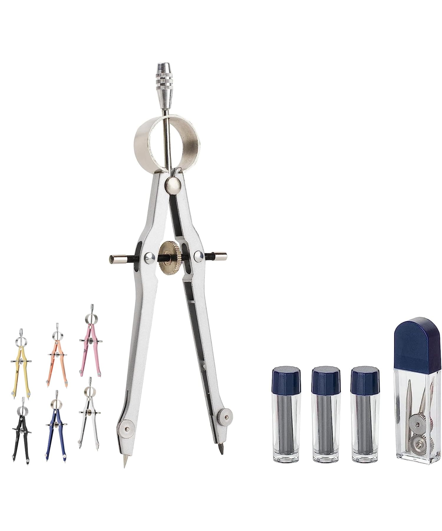 Professional Compass for Geometry, Extra Lead, Metal Compass, Compass, Compass Drawing Tool, Drawing Compass, Drafting Compass, Compass for Students, Compass Geometry