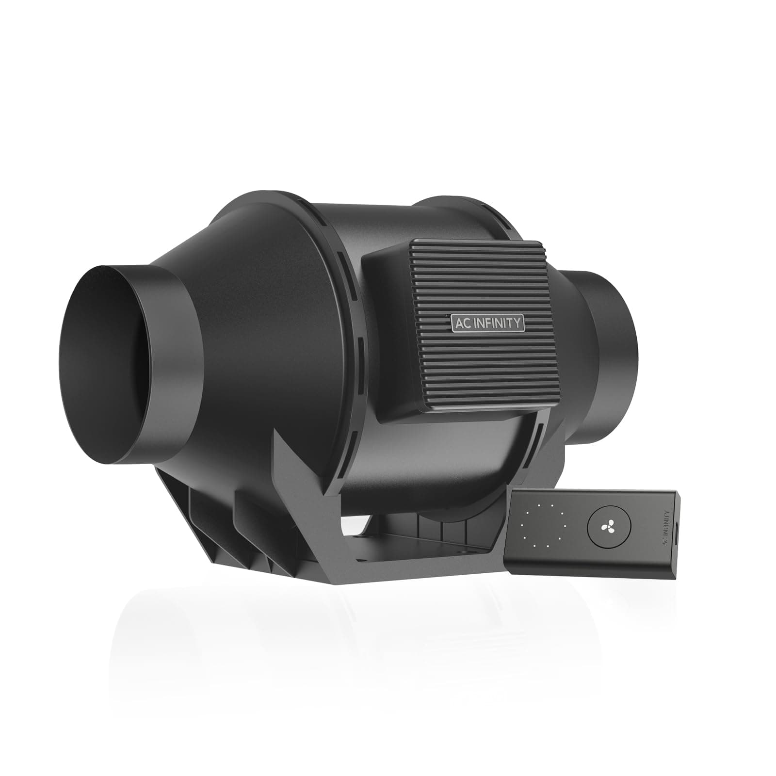 – AC Infinity CLOUDLINE A4, Quiet 100mm Inline Duct Fan with Speed Controller, EC Motor - Ventilation Exhaust Fan for Heating Cooling Booster, Grow Tents, Hydroponics, 4-Inch