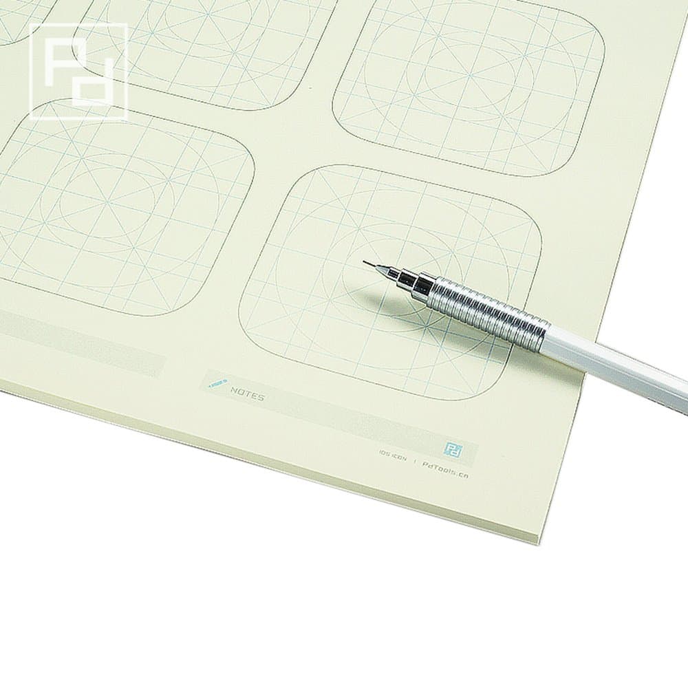 OLizee® Creative App Icon Design Sketch Pad Design Notebook