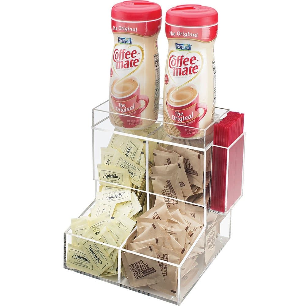 Classic 2 Section Coffee Condiment Organizer