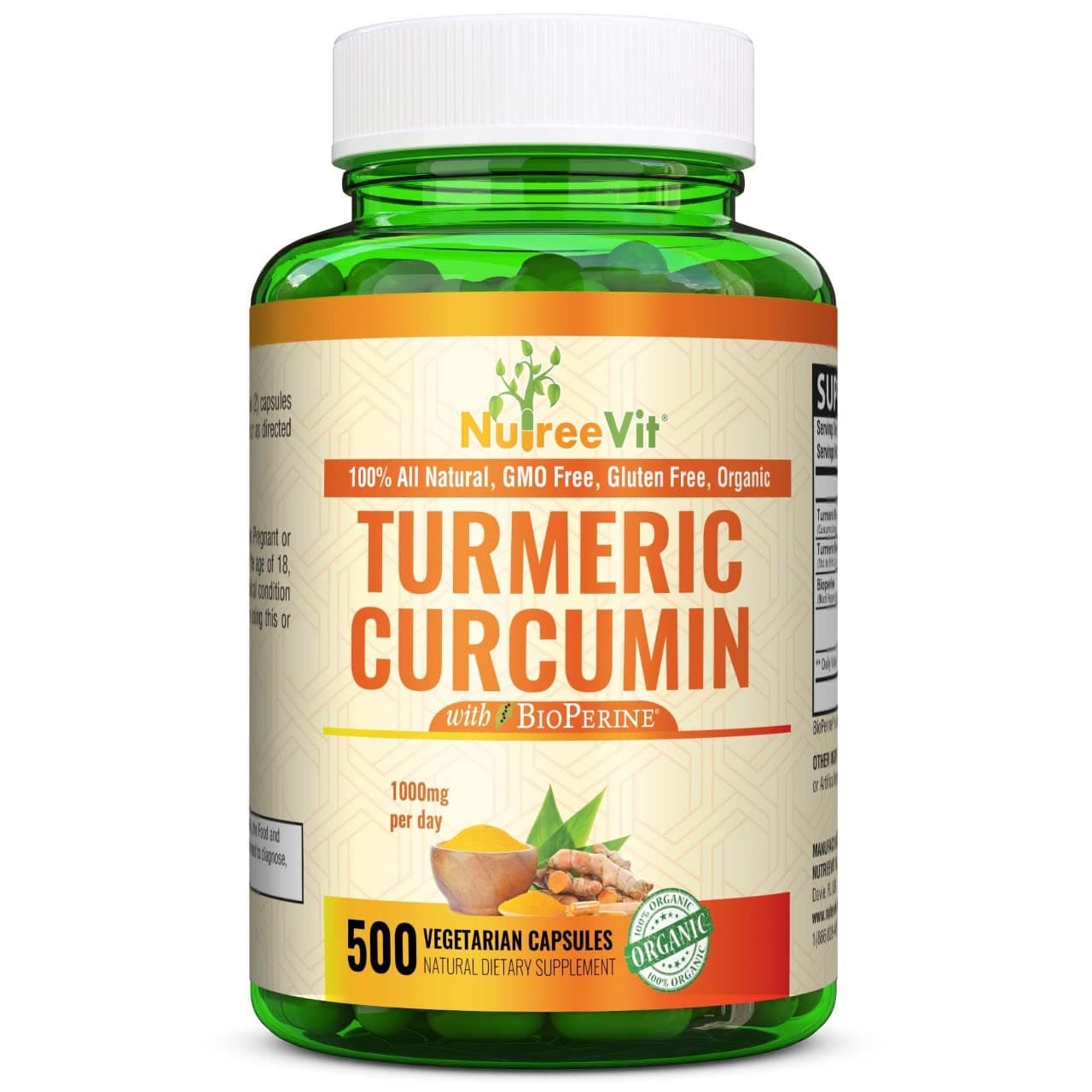 NutreeVit Turmeric Curcumin (60 Capsules)