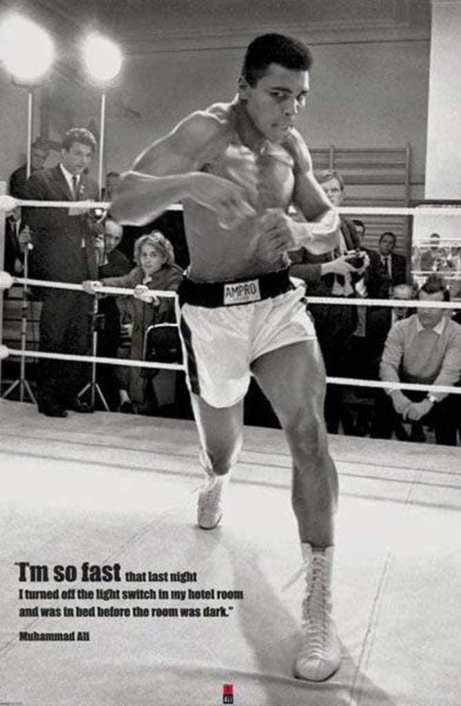 Mohammed Ali Training Poster Print