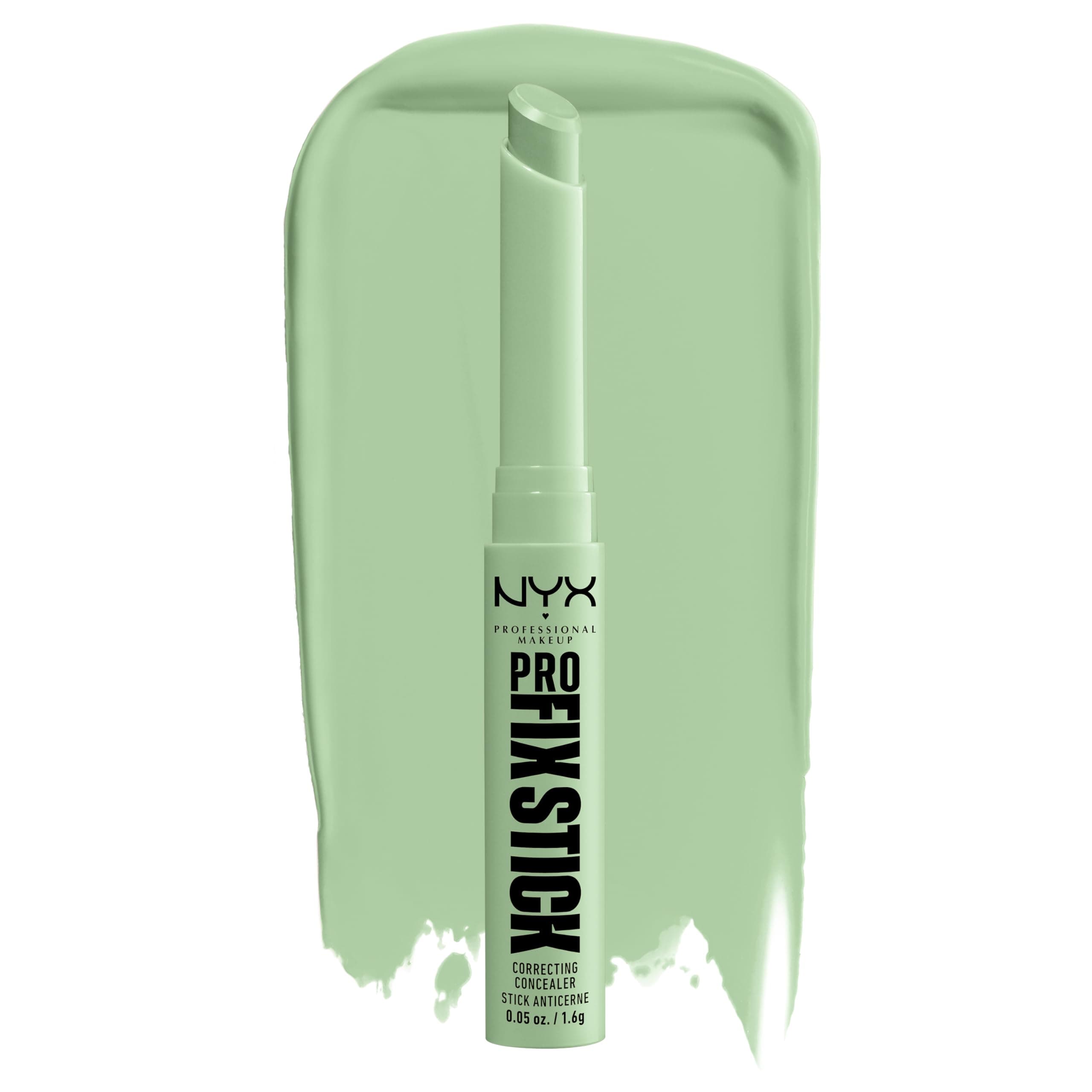 Pro Fix Stick Correcting Concealer, Buildable Medium Coverage Concealer Stick - Green
