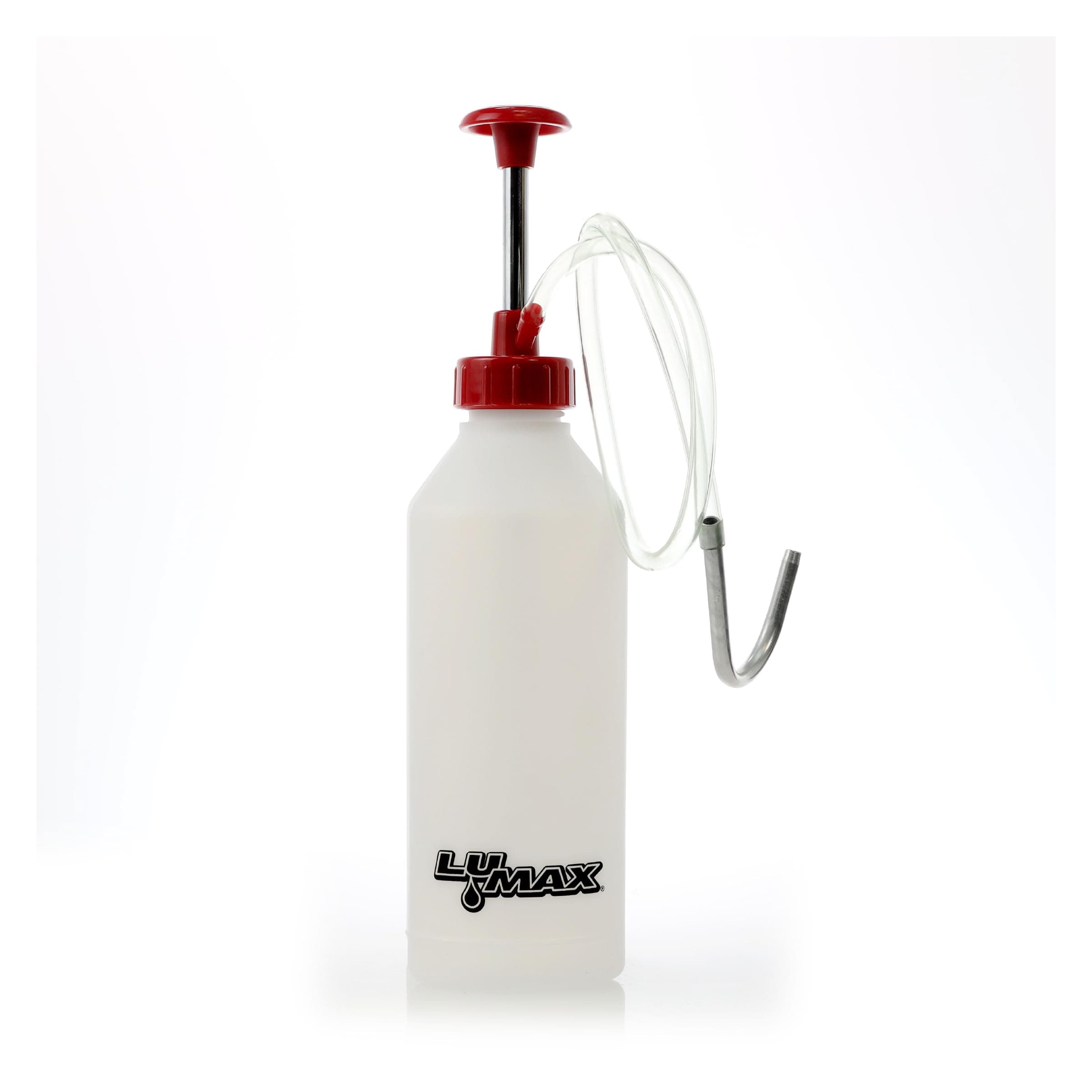 Lumax LX-1341 Multi-Purpose Oil Pump Suitable for precise dispensing of Fluids in tough-to-reach places in Tools, Equipment, Machinery and Vehicles. 1 Qt. (1 L) Capacity Bottle.