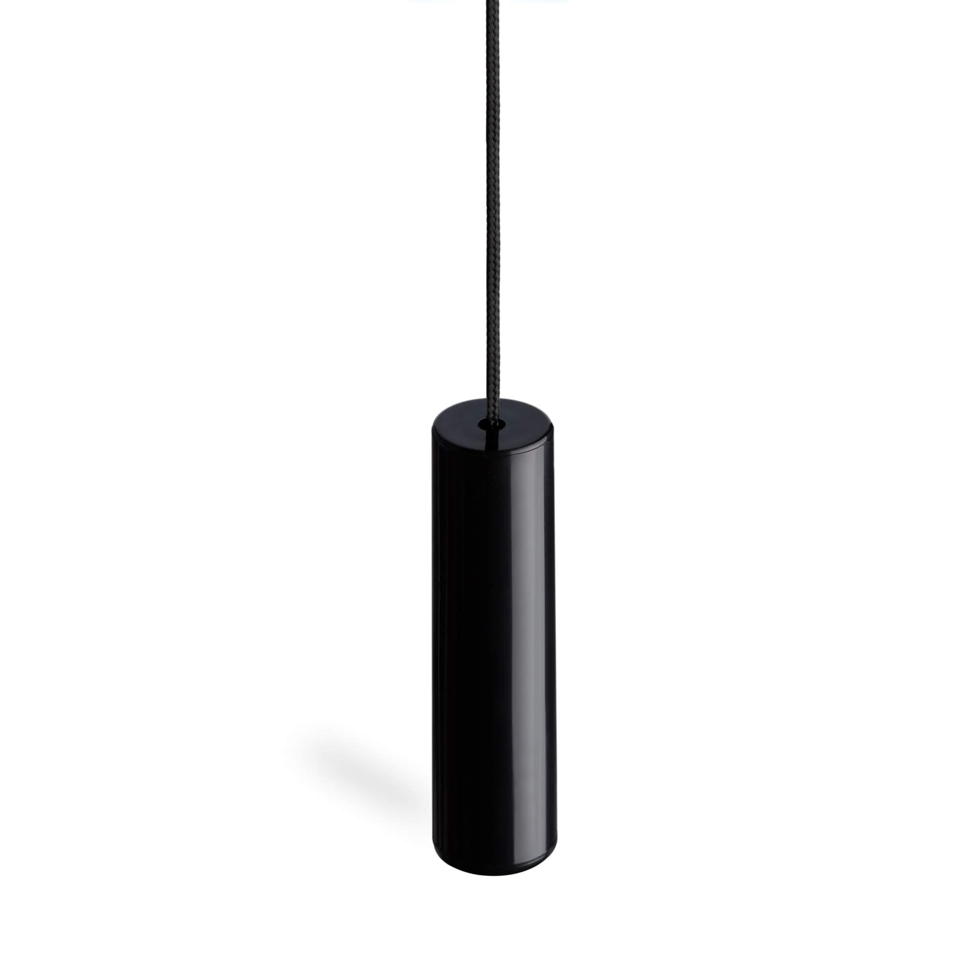 sleeklight Bathroom Light Pull Cord String with Contemporary Jet Black Cord and Ergonomic Handle