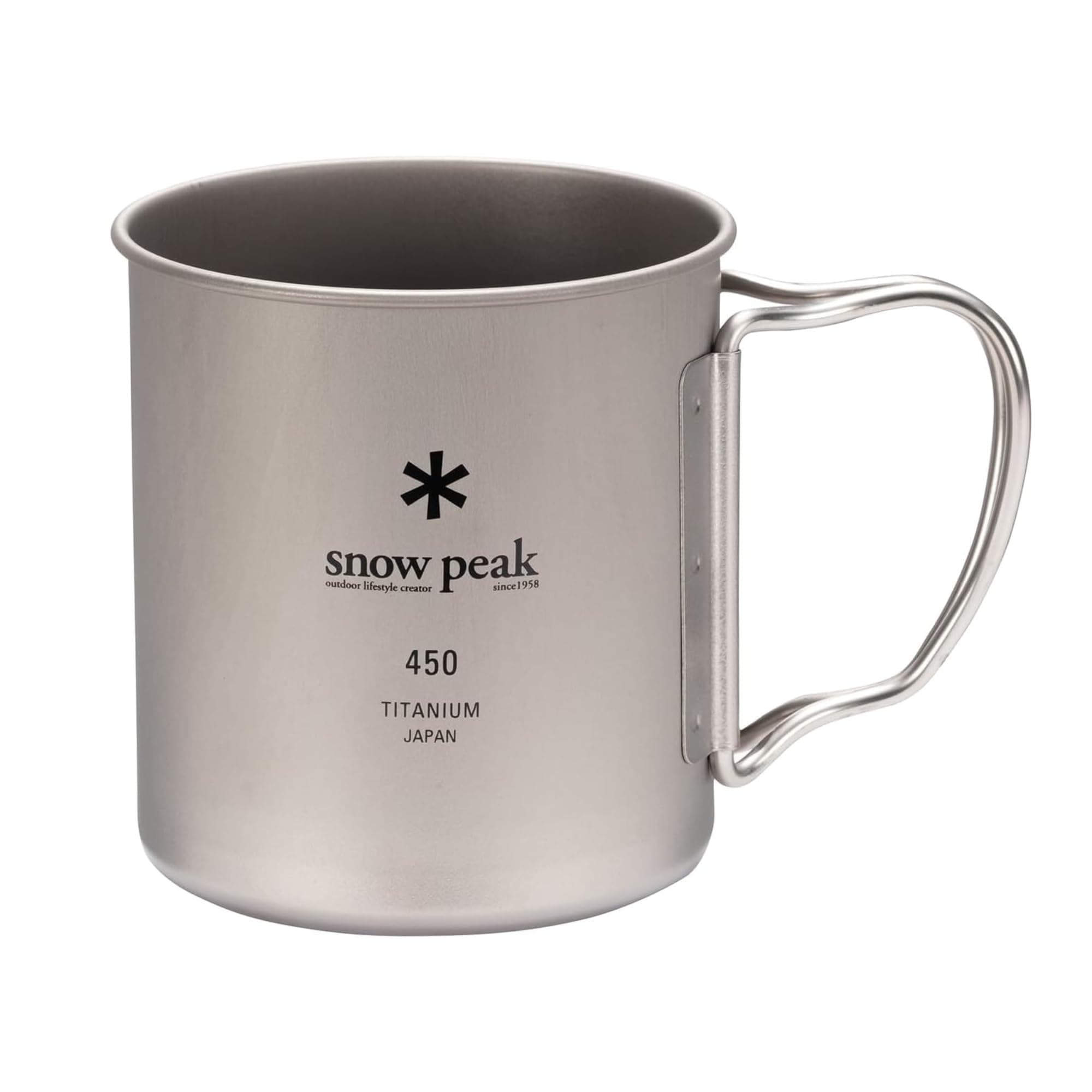 Titanium Single Walled Mug 450, MG-143, Grey