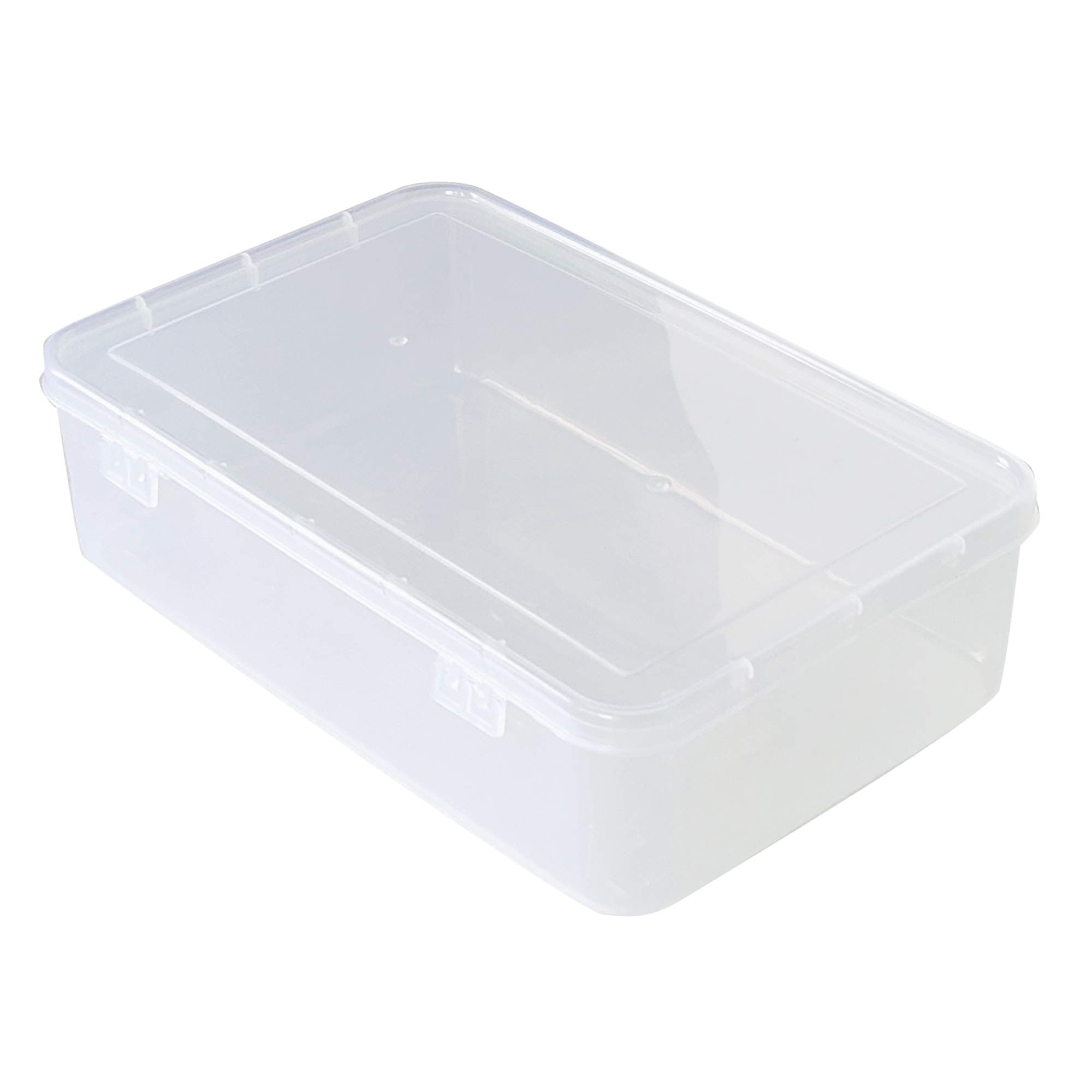 - Feliz Clear Plastic Large Storage Box size 12.75 x 8 x 3.5 Inches