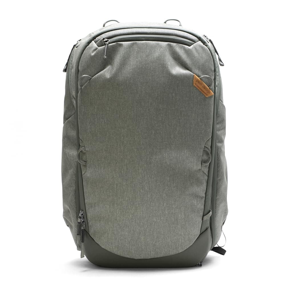 Peak Design Travel Backpack 45L, Sage, Expandable 35-45L Design, Rear & Top Access, Weatherproof Shell, Laptop Sleeve, Ideal for Travel, Everyday or Camera Carry, Versatile Backpack for Men and Women