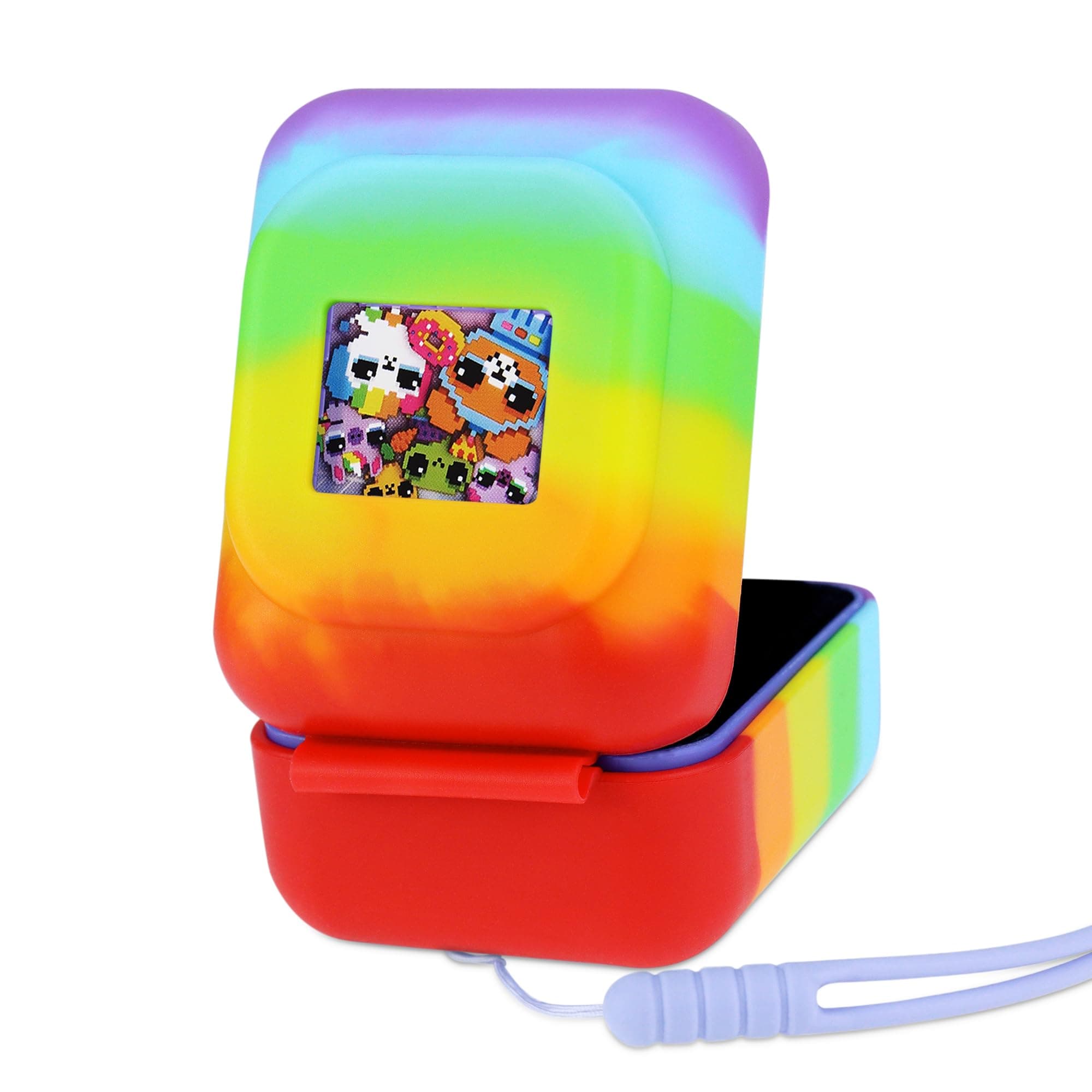 Carry Case Compatible with Bitzee Interactive Digital Pet, Silicone Cover Compatible with Bitzee Purple and Mint Version Only